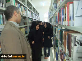 بازدید دانشجویان آموزشکده فنی و حرفه ای دختران بابل از کتابخانه بزرگ حضرت آیت ا.. روحانی بابل به مناسبت گرامیداشت هفته کتاب و کتابخوانی 3