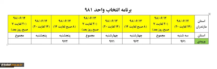 تقویم آموزشی و جدول زمان بندی انتخاب واحد دانشگاه فنی و حرفه ای

 3