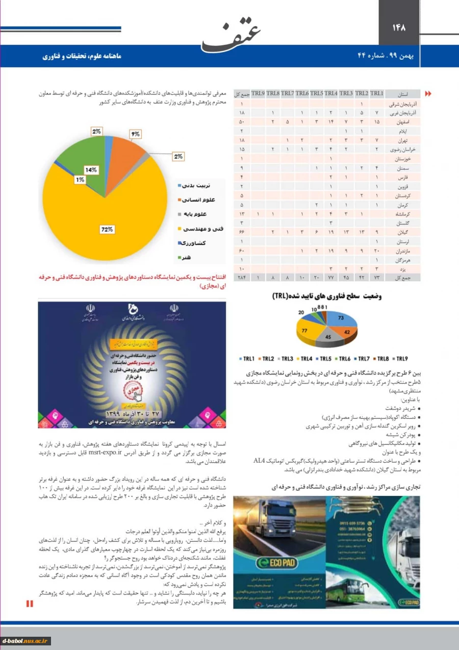 چهل و چهارمین شماره نشریه عتف منتشر شد
 5