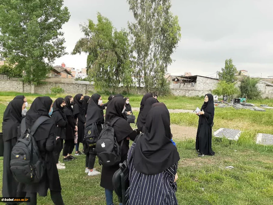 بازدید علمی دانشجویان گروه معماری آموزشکده فنی و حرفه ای دختران الزهرا (س) بابل از مقبره "درویش علم بازی" 2