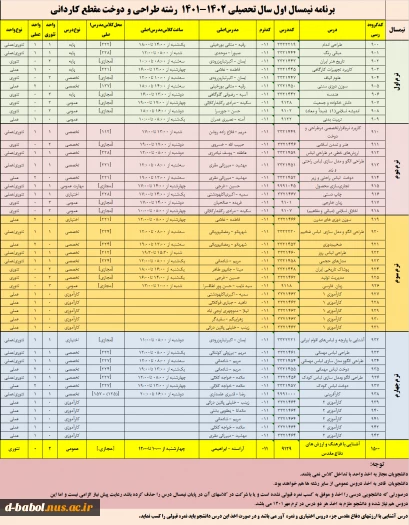 قابل توجه کلیه  دانشجویان محترم 

زمانبندی انتخاب واحد و برنامه دروس نیمسال اول 1402-1401 5