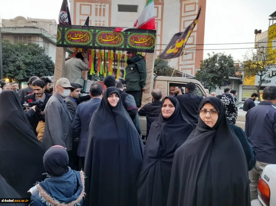 حضور سرپرست، کارکنان، اساتید و دانشجویان آموزشکده فنی و حرفه ای دختران بابل در مراسم استقبال از کاروان لاله های زهرایی؛ شهدای عزیز گمنام شهرستان بابل 

 7