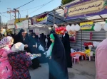 حضور سرپرست، کارکنان، اساتید و دانشجویان بسیجی آموزشکده فنی وحرفه ای دختران بابل در راهپیمایی با شکوه ۲۲ بهمن شهرستان بابل به همراه برپایی ایستگاه نقاشی با محوریت 