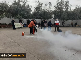 برگزاری کارگاه آموزشی اطفاءحریق در آموزشکده فنی و حرفه ای دختران بابل به مناسبت هفته پدافند غیرعامل  4