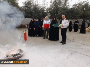 برگزاری کارگاه آموزشی اطفاءحریق در آموزشکده فنی و حرفه ای دختران بابل به مناسبت هفته پدافند غیرعامل  10