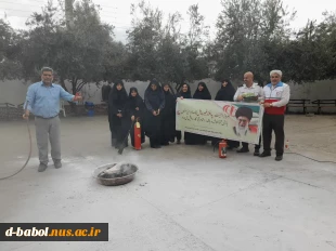 برگزاری کارگاه آموزشی اطفاءحریق در آموزشکده فنی و حرفه ای دختران بابل به مناسبت هفته پدافند غیرعامل  11